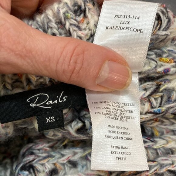 Rails Lux Kaleidoscope Oversized Fit Chunky Knit Sweater - Picture 14 of 15